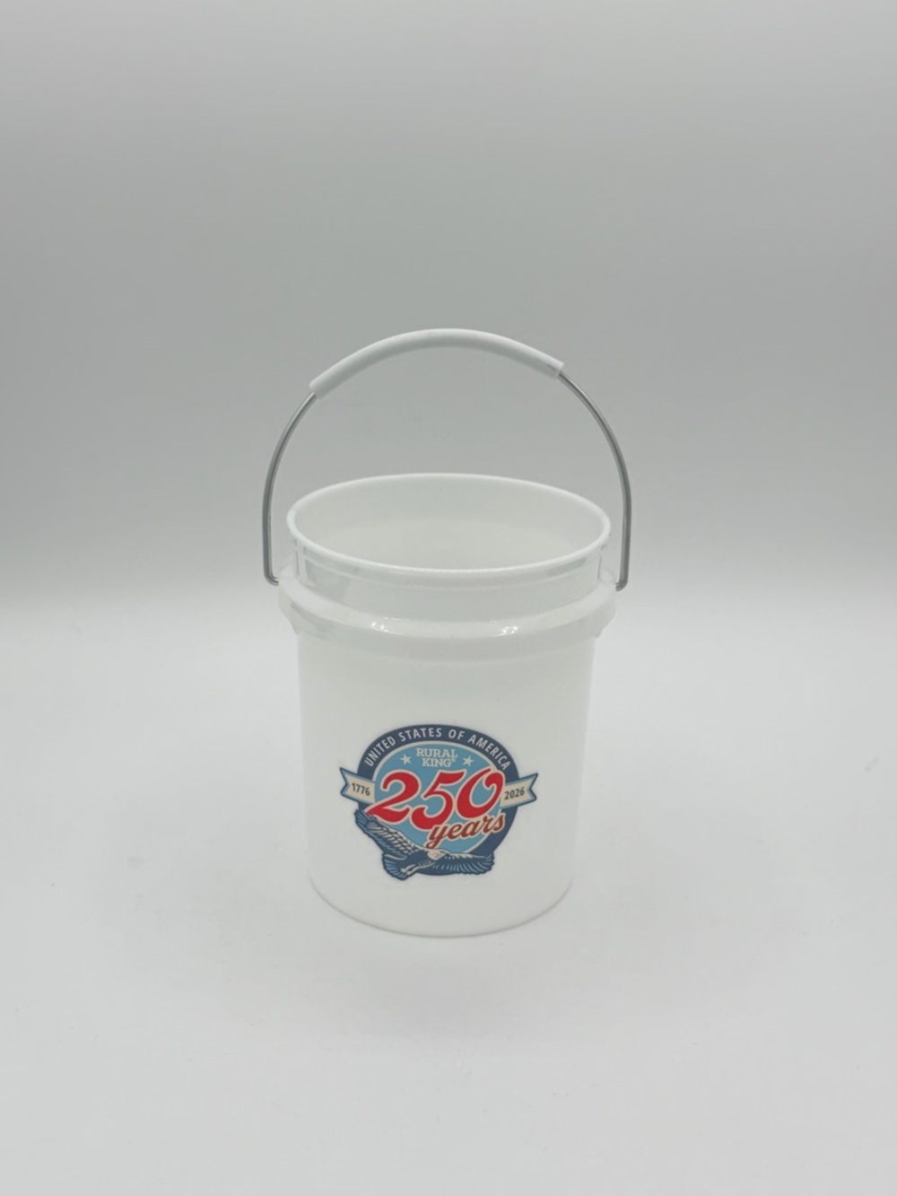 Rural King 250 Years Commemorative White Mini Bucket